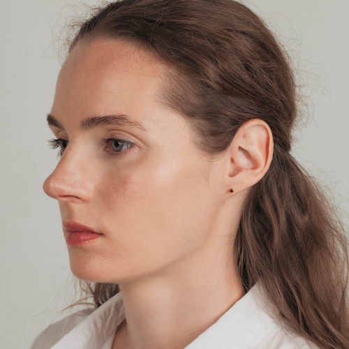 Пусеты Fiore Luna Cubic zirconia Garnet, SWE0128 GR G фото 2